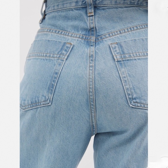 FRAME High Rise Baggy Pocket Jeans/Wide Leg in Genoa/Light Wash/size 27 - Picture 6 of 13